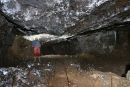 D910 Caver in a Chamber Brownley Hill Mine Nenthead Cumbria